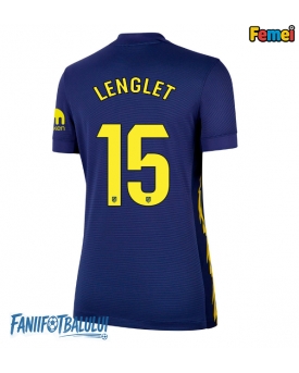 Atletico Madrid Clement Lenglet #15 Tricou Fotbal Replică 2025-26 Femei Deplasare